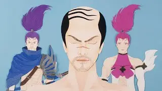 Makeup Stop Motion |  Dress up League of Legends Yasuo | Meng's Stop Motion