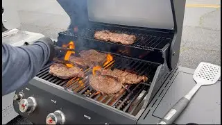 We grilled 150 steaks at a Food Pantry and Gave the Grills AWAY!