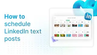 How to schedule LinkedIn text post | ContentStudio
