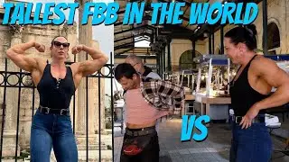 Giant Female buying MEAT 🇬🇷  Reaction in Athens