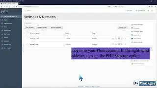How to Change the PHP Version via CloudLinux Selector in Plesk   DA MANAGER