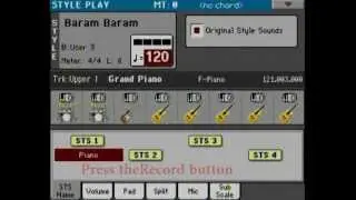 Korg PA3x - Importing a single Midi Groove to a Style Track from an External sequencers - Part 5