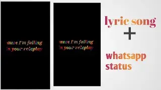 How To Make Lyric Video In Kinemaster  ||lyrical song