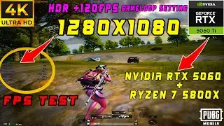 NEW GPU RTX 5060 8GB!🤩 PUBG MOBILE 120 FPS PC EMULATOR GAMELOOP 2025 (BENCHMARK)