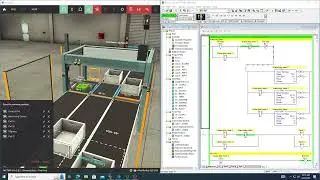 Factory I/O Assembly Line in RSLogix 500 (Student Project)