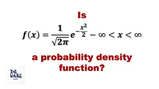 Is f(x) A Probability Density Function? - Use a Single Integral then a Double Integral