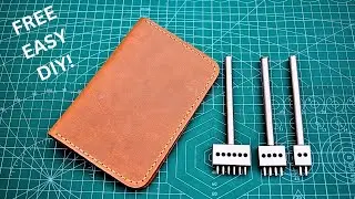 Making a Leather Passport Wallet. - Leather Craft 