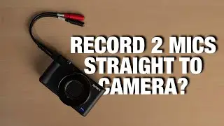 How to record TWO 3.5mm mics straight to camera (without a device like the Zoom H5 H6)