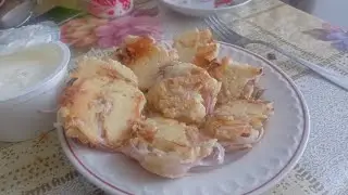 Луковые котлеты! Очень вкусно!