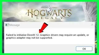 How to FIX Hogwarts Legacy Failed to Initialize DirectX 12