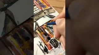 рисуем заснеженный город💫