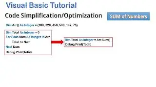 calculate the sum of numbers in an array