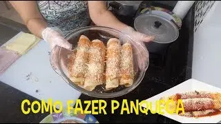 COMO FAZER PANQUECA de carne e presunto e mussarela SUPER RÁPIDO E FÁCIL !!