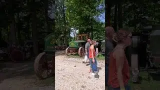 Rare! Rumley Gas Pull Tractor - Rushville Indiana Tractor Show #shorts