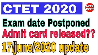 CTET exam date Postponed || admit card date || ctet ka exam hoga ya nhi