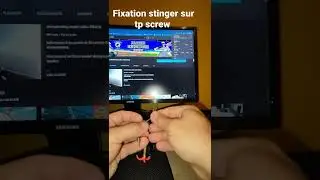 fixation stinger sur TP type screw #shorts #pélagique #sharpshooting #fishing