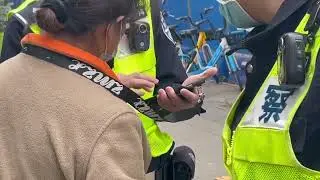 WATCH: China police forcing people to delete photos of c-vid protests (Video: Edward Lawrence)