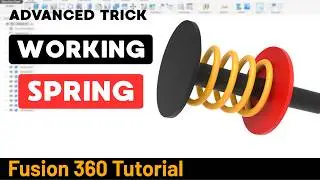 Model a REAL WORKING Spring in Fusion 360! (Advanced Trick Revealed)