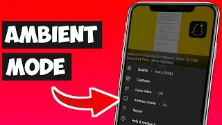 How To Turn Off Ambient Mode On YouTube!