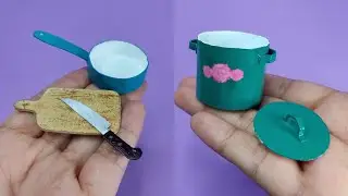 DIY Miniature kitchen Utensils with Cardboard