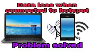 How to fix high consumption of mobile data when connected to laptop using hotspot