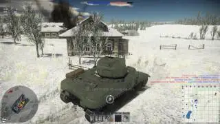 War thunder M4A5 Ram winter wounder-land