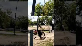 разложился после прыжка мтб26 #мтб #bmx #mtbdirtjump #bunnyhop #банихоп