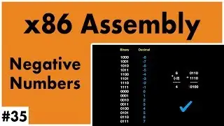 x86 Assembly - Part 35 - Negative Numbers