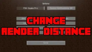 How To Change Render Distance Chunks In Minecraft! - How To Turn Render Distance Up Or Down!