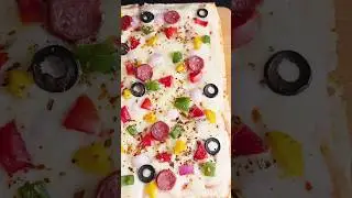 Instant Cheese Bread Pizza Recipe | Try This 10 Mins Recipe | Mystery Flavor #shorts