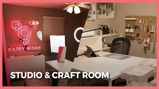 Filming Set up: Studio & Craft Room Tour (2020) | Casey Blake