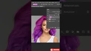 How to change Hair Colour in Photoshop 😊 #photoedit #photoshop #photoshoptips