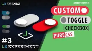Custom Toggle Checkbox with Pure Css  |  Css Checkbox  | Pure Css Tutorial 2019 [Ep #3]