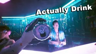 V can actually drink now - Cyberpunk 2077: Phantom Liberty Mod
