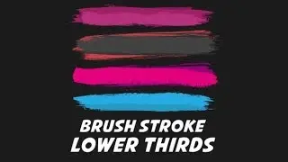 Brush Stroke Lower Thirds | Motion Graphics - Videohive template