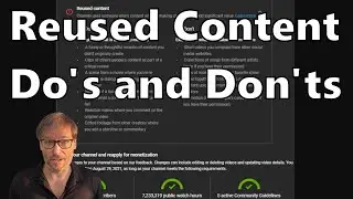 Reused Content - Official YouTube Do's and Don'ts - No green screen with Nvidia Broadcast - 4K 60fps