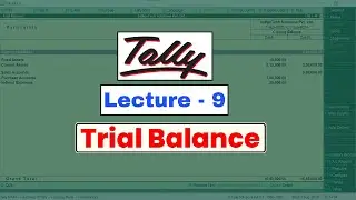 Tally Class - Lecture 9 | Trial Balance | Tally ERP 9 Course in Hindi