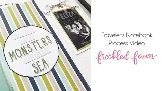 Traveler's Notebook Process Video: Eliza and Her Monsters (Freckled Fawn)