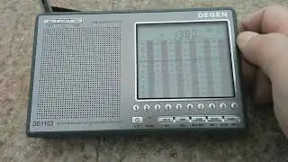 DEGEN DE1103 DSP. Manual scanning MW, SW 90-75 and 60 meter band.