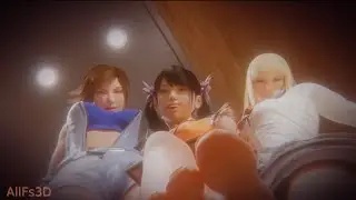 Tekken girls step on you!! Feet animation made by alfs3d