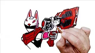 How to draw the cartoon character Miniforce X - Ranger Anna
