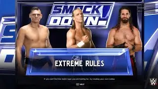WWE Seth Franklin Rollins vs Gunther vs Shawn Michaels Triple Threat Extreme Rules Match in WWE