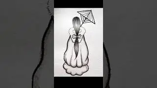 Cute girl drawing ❤ #art #shorts #youtubeshorts #satisfying #creative #drawing