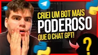CRIE SEU BOT PARA TELEGRAM INTEGRANDO CHATGPT (PYTHON TUTORIAL)