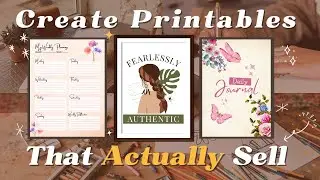 Create Printables That Actually Sell on Etsy | Canva Tutorial