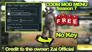 codm mod menu v1.8.40 season 7/aim/esp/memory features/no root/no key/tutorial/VN