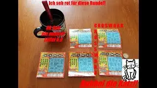 Rubbel die Katz - Ich glaub ich seh rot, dank den Crossword Rubbellosen!