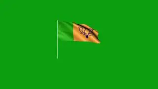 BJP Flag green screen 