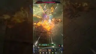 Incinerate Pit Boss Tier 100 Level 199 - Diablo 4 #shorts #diablo4 #sorcerer
