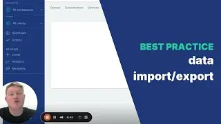 Best Practice: Import/Export Data